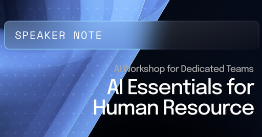 AI in Human Resources - Speaker Note