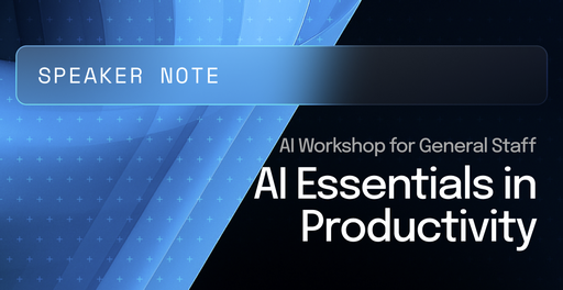 The Pillars™ : AI Adoption in Productivity - Speaker Note